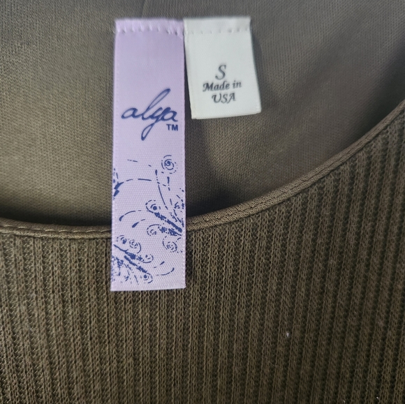 Alya Olive Green Dress Size small - Picture 3 of 7